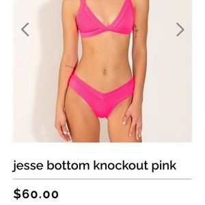 One one swim jesse bottom knockout pink